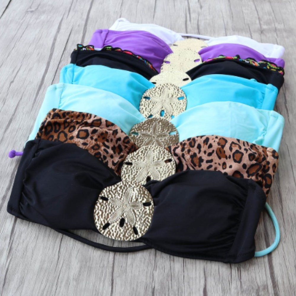 Fashion Golden Brooch Sexy Secret Bra Strapless